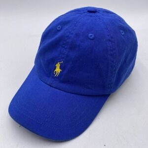 Polo Ralph Lauren YOUTH Hat Royal Blue Pony Logo Strapback Adjustable Casual